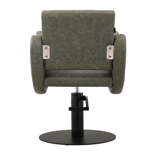 ayla-salon-chair-olive-mist-round-flat-satin-black-base-rear-view.webp