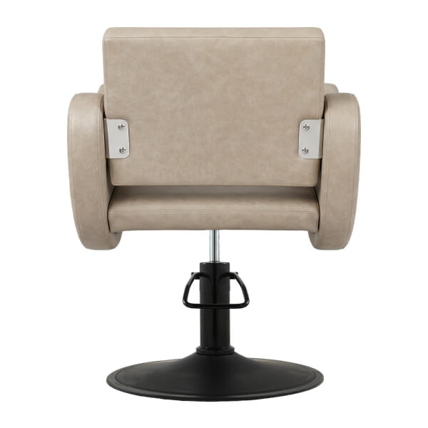 ayla-salon-chair-taupe-round-matt-black-base-rear-view.webp
