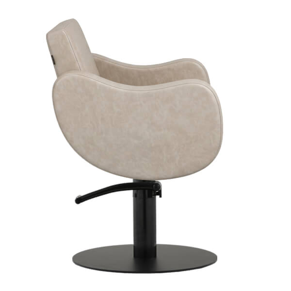 ayla-salon-chair-taupe-round-flat-satin-black-base-side-view.webp