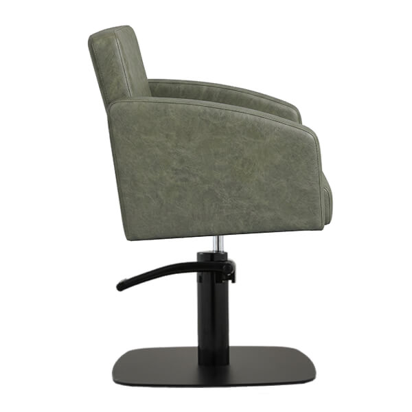 zahra-salon-chair-olive-mist-square-matt-black-base-side-view.webp