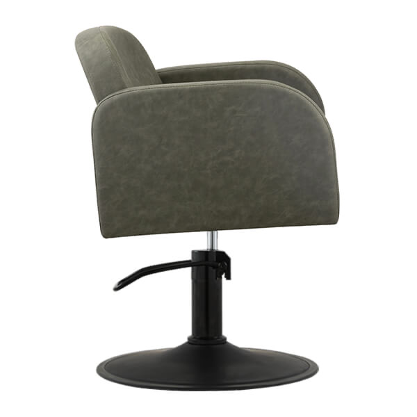 amalfi-salon-chair-olive-mist-round-matt-black-base-side-view.webp