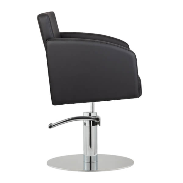 zahra-salon-chair-black-round-chrome-base-side-view.webp