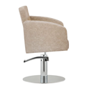zahra-salon-chair-taupe-round-chrome-base-side-view.webp