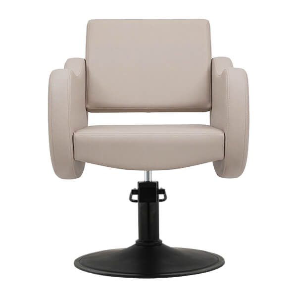 ayla-salon-chair-latte-round-matt-black-base-front-view.webp
