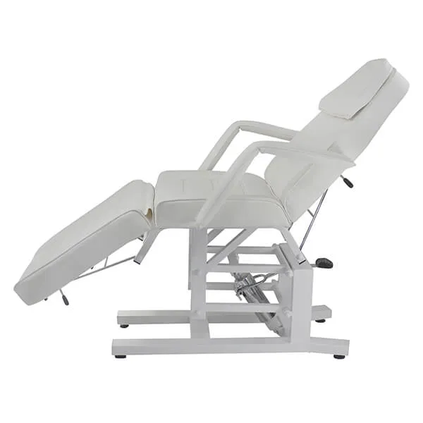 mia-hydraulic-beauty-bed-white-side-profile-treatment-position.webp