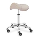 Saddle Medi Stool - Latte
