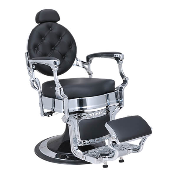 [BC45-BL] Sedia da Barbiere Chronos - Nera