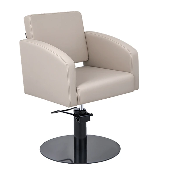 Zahra Chair - Latte (Round Matt Black)