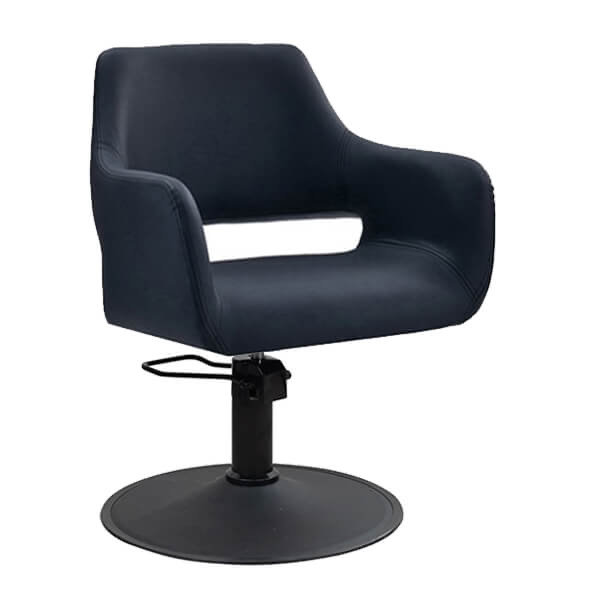 Madison Salon Chair (Round Matt Black Base With Pump)