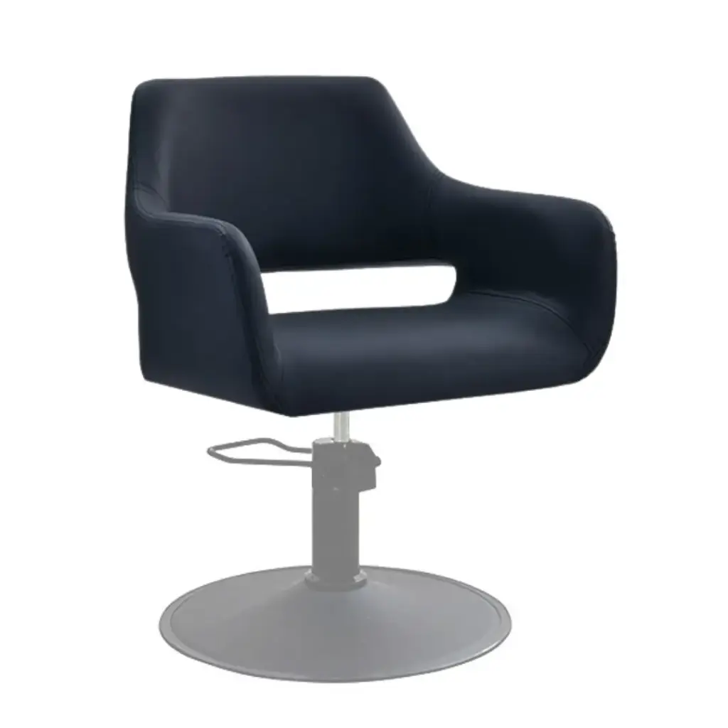 [SC02-BM] Madison Salon Chair Black - no base