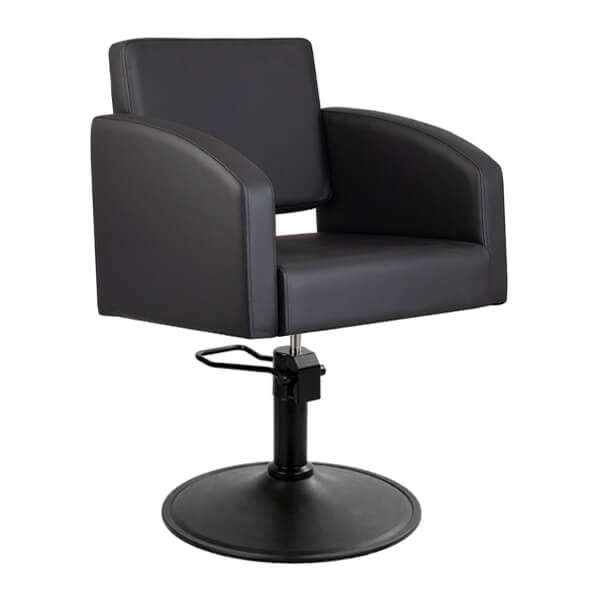 Zahra Salon Chair - Black (Rund Matt Schwarz)