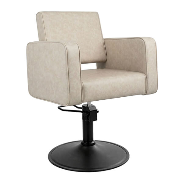 Madrid Salon Chair - Taupe (Okrągła matowa czerń)