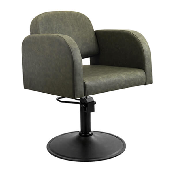 Amalfi Salon Chair - Olive Mist (Nero Opaco Rotondo)
