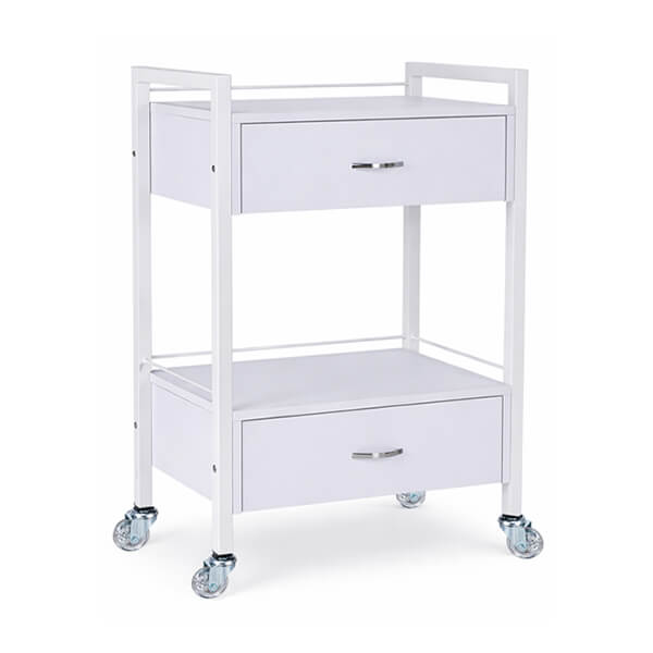 [BT10-WH] Bella 2 Drawer Trolley - White