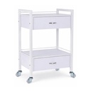 Bella 2 Drawer Trolley - White