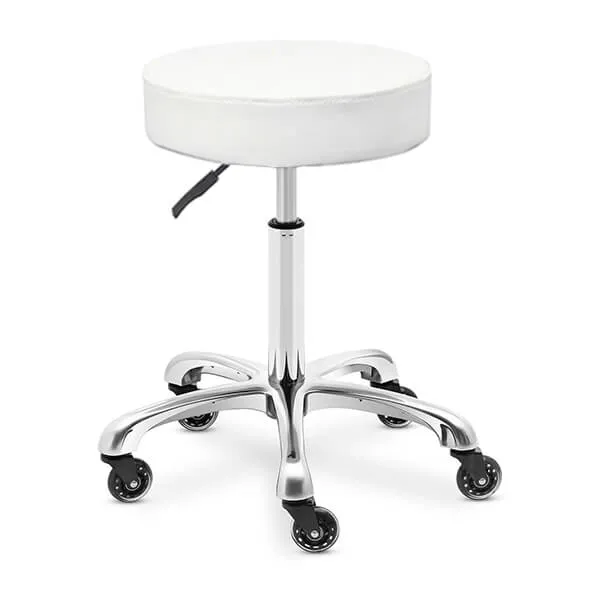 [MS01-WM-CB] Round Medi Stool - White