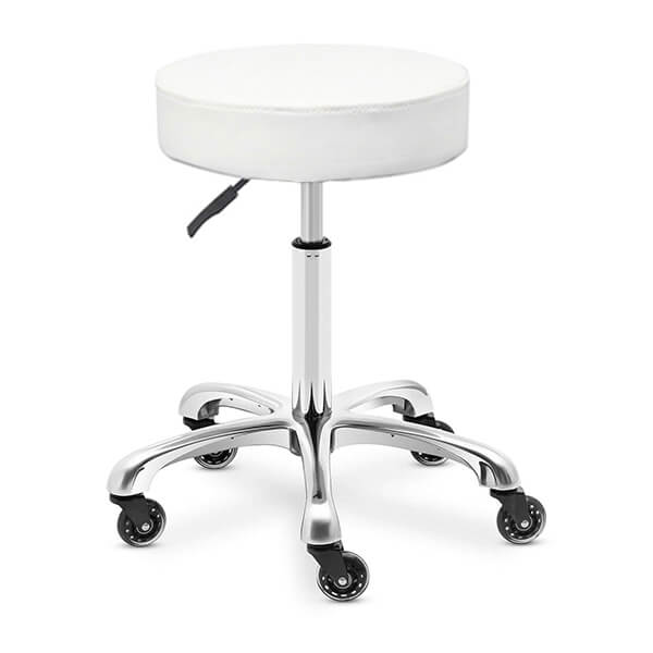 [MS01-WM-CB] Tabouret Medi rond - Blanc
