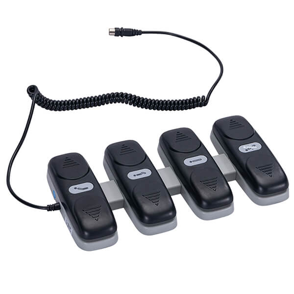 [FCSLIM4-BLK] Slimline 3000 Foot control 4 Motor - Black